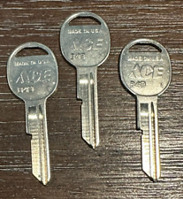 Lot of 3 Ace Hardware B49 Blank Key GM picture