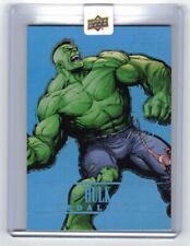 2022 Upper Deck Fleer Ultra Avengers Sapphire M-19 Medallion Hulk 13/25 picture