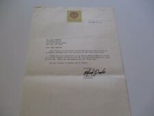 ALFRED DRAKE SIGNED LETTER AUTOGRAPH FAMOUS AMERICAN ACTOR SINGER VINTAGE 1972 picture