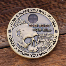 Sniper One Shot One Kill Challenge Coin picture
