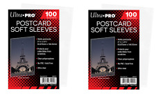 (200 - 2 Packs) Ultra Pro Standard Postcard Sleeves Archival Acid Free No PVC picture