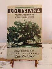 Vintage 1933 Louisiana Tourist Guide Book - Sites, Maps, LSU, Colleges Ad picture