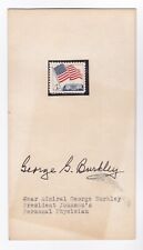 Admiral George G. Burkley Signature Card (Physician to President John F Kennedy) picture