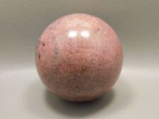 Rhodonite Sphere Shaped 3 inch Polished Rock Pink Gemstone #O1 picture