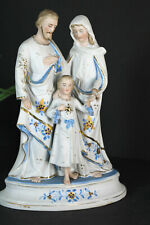 Antique Vieux paris porcelain holy family group Statue  picture