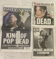 New York Daily News &  Post June 26 , 2009 Michael Jackson Dead Full Newspapers  picture