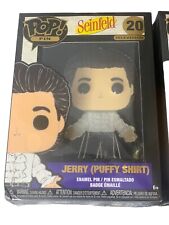 Funko Pop Pin Seinfeld #20 Jerry (Puffy Shirt) Large Enamel Pin Brand New. picture