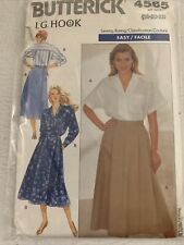 Vintage 1990 BUTTERICK Pattern #4565 By J.C. Hook Size 18-22 Blouse And Skirt picture