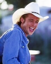 Brad Pitt in denim shirt & western hat Thelma and Louise as J.D. 8x10 real photo picture