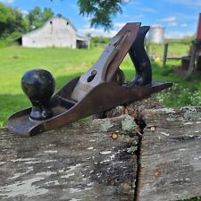 Vintage Antique Stanley Bailey No. 5  Corrugated Bottom Carpentry Wood Plane picture