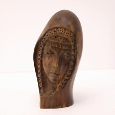 Virgin Mary Madonna Jerusalem Olive Wood Religious Carving picture