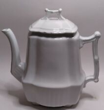 Antique White Ironstone Teapot by Johnson Brothers England Early 1900s picture