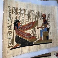 Authentic Hand Painted Ancient Egyptian Papyrus,  Replica From Temple walls picture