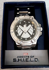 Marvel Comics Agents Of SHIELD Logo Dial Sports Watch 45mm Men's New NOS Box picture