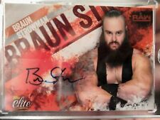 Braun Strowman Dedicated Card WWE Topps Elite Authentic Autograph picture