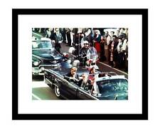 John F Kennedy & Jackie 8x10 photo print Dallas motorcade assassination 1963 JFK picture