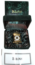 Bulova “COURRIER” #B0506 Mini Collectible Miniature Officer’s Clock  (B24) picture