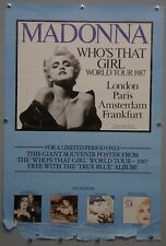 Madonna Poster Original Wea Promo Who's That Girl 1987 picture