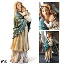 Madonna with Child Statue Blessed Virgin Mary Baby Jesus Figurine Religious Gift picture