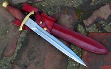 WILD CUSTOM HANDMADE 16 INCHES LONG IN HIGH POLISHED STEEL HUNTING DAGGER picture