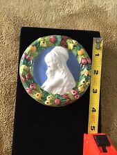 italian Porcelain Madonna Wall Hanging #226 Italy  picture