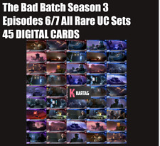 Topps Star Wars Card Trader The Bad Batch Season 3 Episodes 6/7 All Rare UC Sets picture