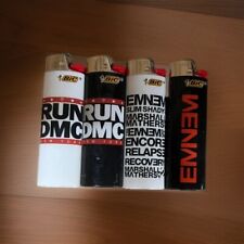 2 Run DMC and 2 Eminem Bic Lighters Brand New Collectible Rare picture
