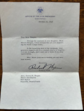RICHARD NIXON HAND SIGNED LETTER picture