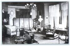 c1950's William J. Bryan Fairview Interior Parlor Lincoln NE RPPC Photo Postcard picture