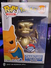Funko Pop Pokémon  Charizard #843 Metallic Gold #1/1 picture