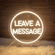 Neon Sign With Holder Base, Neon Guestbook Table Sign for Leave A Message picture
