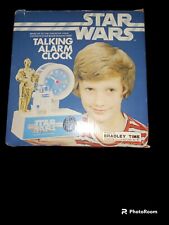 1980 Star Wars Bradley Time Talking Alarm Clock 642-0830 6287NBUU Lot picture