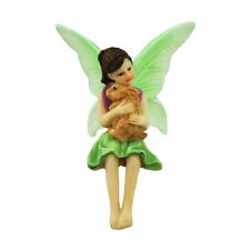 Miniature Fairy Garden Sitting Fairy Hugging Rabbit - Buy 3 Save $5 picture