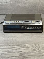 GE 7-4646A Radio Alarm Clock-AM/FM-Vintage 1988-Blue Digits-Tested/Works picture