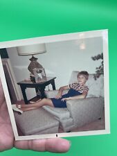 Vintage Photo 1970’s Girl Christmas Lounge Iconic picture