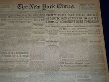 1948 NOV 26 NEW YORK TIMES - PACIFIC DOCK STRIKE SETTLED - NT 3511 picture
