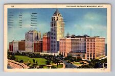 Chicago IL-Illinois, the Drake Hotel, Advertising c1937 Antique Vintage Postcard picture