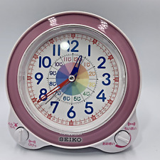 Seiko Alarm Clock Stock Academy Analog Pink KR887P Japan picture