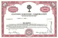 Giannini Scientific Corporation - Stock Certificate - General Stocks picture