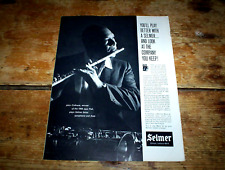 JOHN COLTRANE ( SELMER ) ORIG 1966 U.S. Vintage Jazz magazine PROMO Ad NM- picture