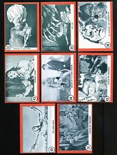 Lot of 8) 1963 Rosan Famous Monsters series cards.  picture
