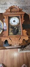 New Egland made 1880's antique Walnut chime clock picture