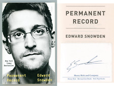 Edward Snowden ~ Authentic Signed Autographed Permanent Record Book ~ PSA DNA picture