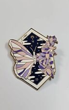 EXO Don't Go Anniversary Enamel Pin Purple & Pink Butterfly Cytaoplasm L-1485 picture
