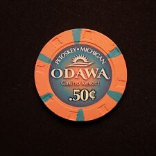 ODAWA 50 CENT 50¢ CASINO CHIP FRACTIONAL PETOSKY MI - RARE picture