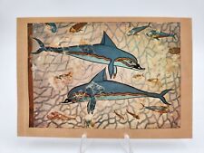 Two Postcards Heraklion Museum Ruins of Knossos Greece & Dolphin Fresco  Art picture