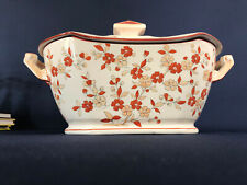 Antique Victorian ceramic or porcelain soup tureen Asian Inspired 1860s 1870s picture