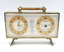 Vintage SWIZA Pendulette Desk clock with barometer & thermometer - 1960's picture