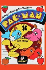 1980 PAC-MAN 12x18 POSTER ICONIC POP CULTURE VINTAGE VIDEO GAME BY MIDWAY NAMCO picture