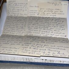 Antique 1928 Letter from Mansfield PA Tells of Historic 4 Foot April Snow Storm picture